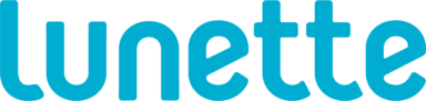 Lunetten sininen logo, jossa lukee Lunette.