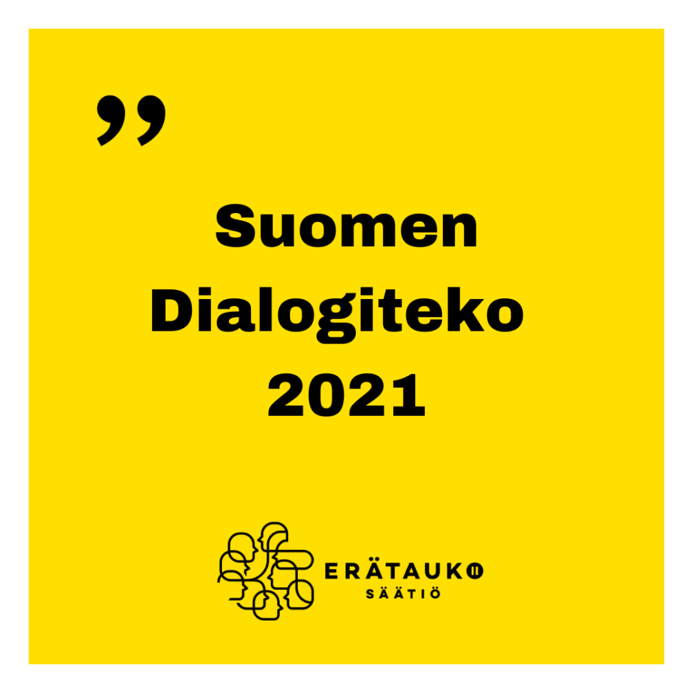 Kuvassa Suomen Dialogiteko 2021 -tunnus